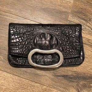 jalda crocodile clutch